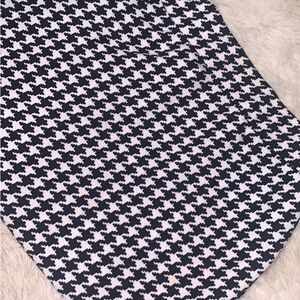 Black Square Pattern Skirt